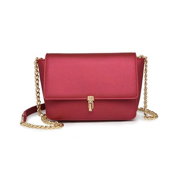Solid Simple Design Chain Shoulder Bags