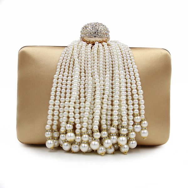 Solid Pearl Pendant Noble Evening Hand Bags