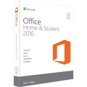 OFFICE MAC HOME & STUDENT 2016 RETAIL PACK (MEDIALESS BOX - CONTAINS PRODUCT KEY) - APAC - NOT TO KOREA - ENGLISH LANGUAGE