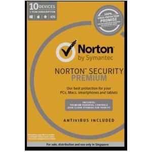 NORTON SECURITY PREMIUM 3.0 25GB AP 1 USER 10 DEVICES 12MTH