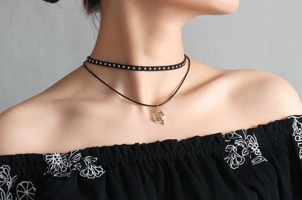 Korean Chic Heart Shape Hollow Out Nacklace