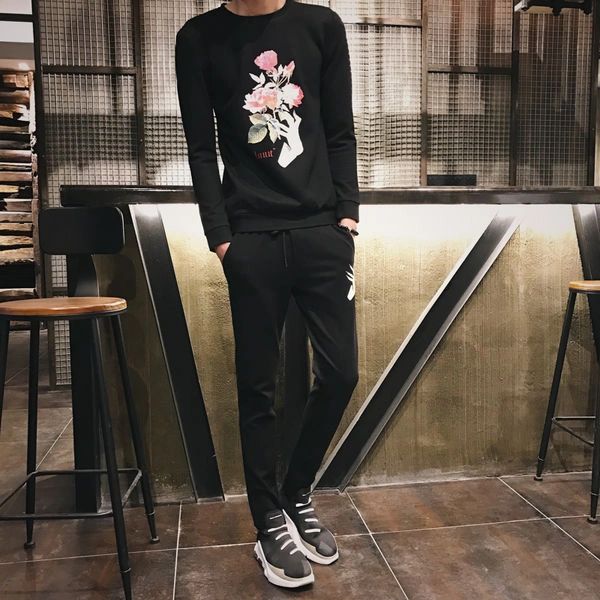 Chic Floral Prints Pullover Activewear