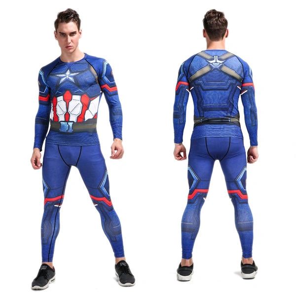 Sports Style Long Sleeve Prints Men Suits