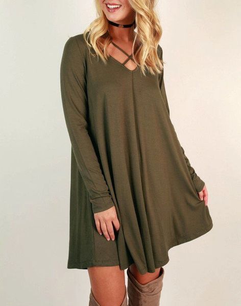 Wholesale V Neck Short Dresses