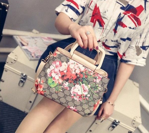 Fashion Floral Handle Bag