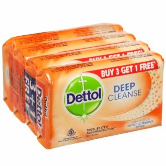 Dettol Deep Cleanse Soap Buy 3 Get 1 Free