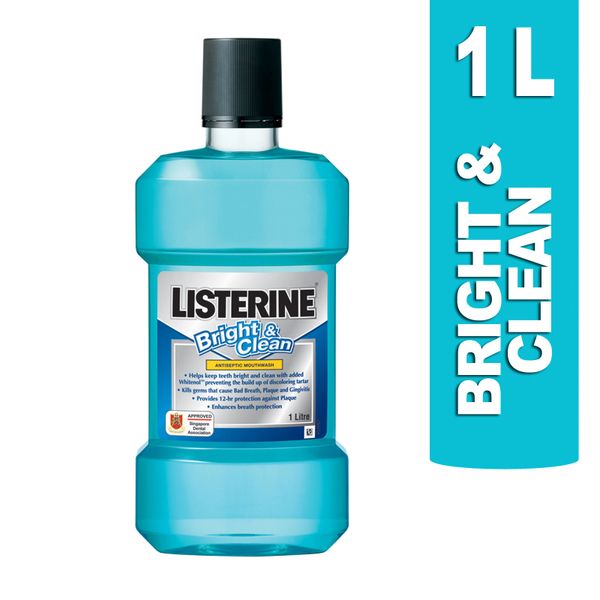 Listerine Bright And Clean Antiseptic Mouthwash 1 L