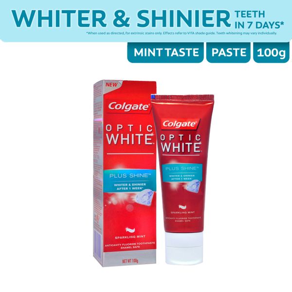 Colgate Toothpaste Optic White Plus Shine 100 g