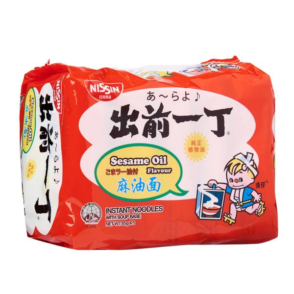 Nissin Chu Qian Yi Ding Sesame Instant Noodles 5 x 85g