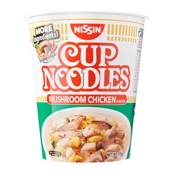 Nissin Mushroom Chicken Flavour Cup Noodles 75g