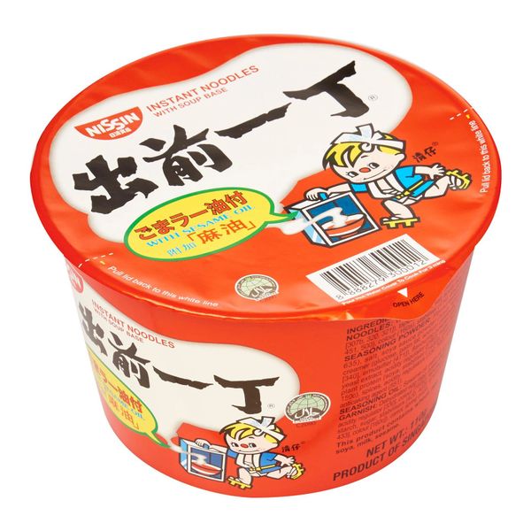 Nissin Chu Qian Yi Ding Sesame Oil Instant Noodles With Soup Base 110g