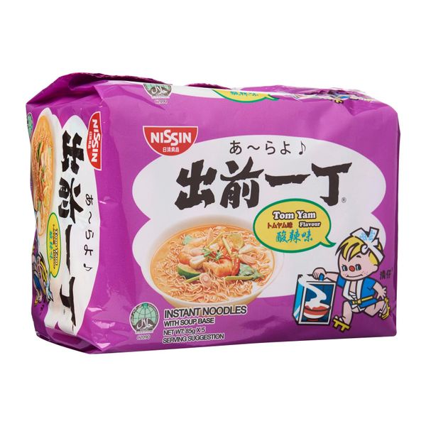 Nissin Chu Qian Yi Ding Tom Yam Instant Noodles 5 x 85g