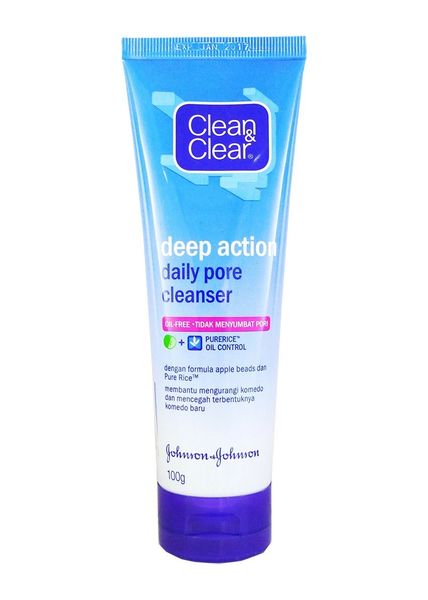 Clean & Clear Deep Action Daily Pore Cleanser 100g
