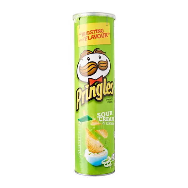 Pringles Sour Cream And Onion Potato Crisps 150 g