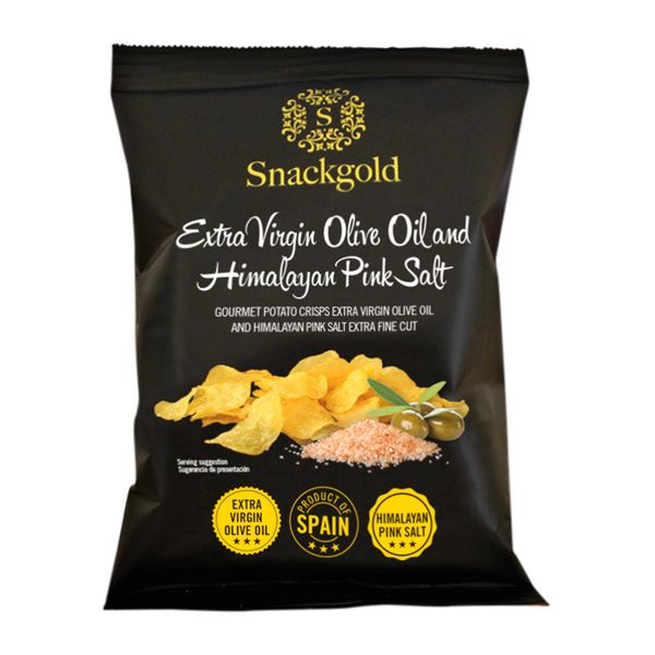 Snackgold Extra Virgin Olive Oil And Himalayan Pink Salt Potato Chips 40 g