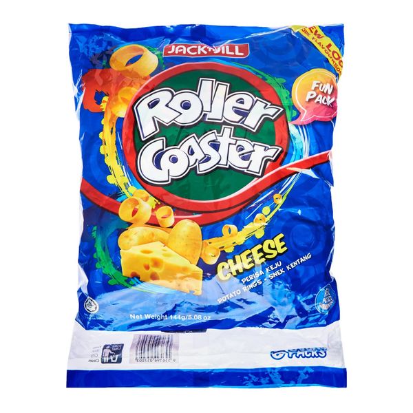 Roller Coaster Cheese Funpack Extruded Snack 8 x 18 g