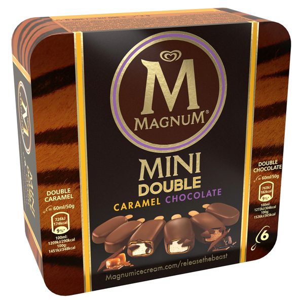 Magnum Mini Double Caramel And Double Chocolate Ice Cream 60 ml