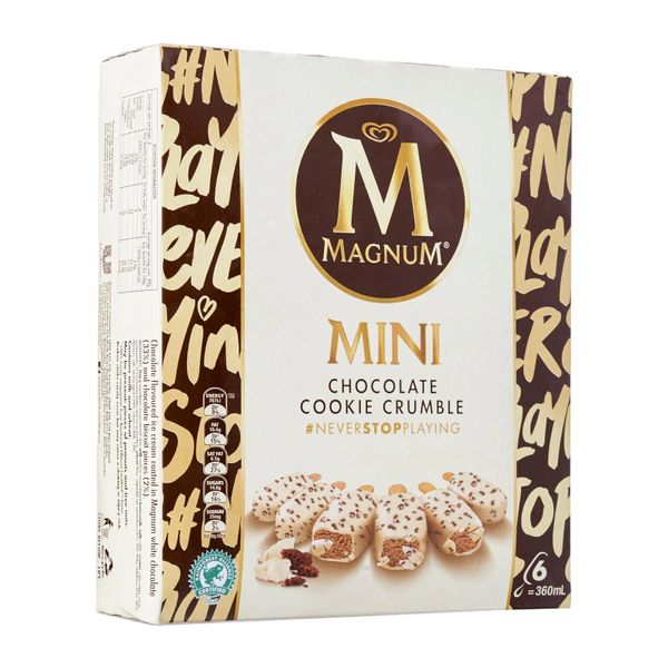 Magnum Mini Chocolate Cookie Crumble Multipack Ice Cream 360 ml