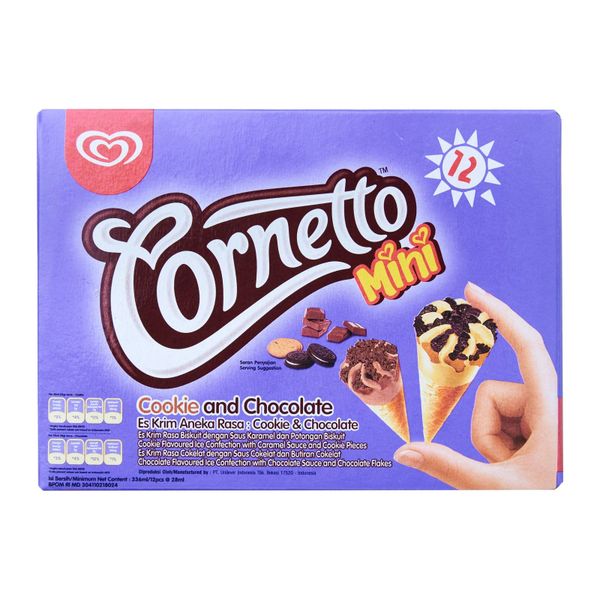 Cornetto Mini Cookies And Chocolate Ice Cream 28 ml
