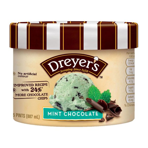 Dreyer's Grand Ice Cream - Mint Chocolate 887 ml