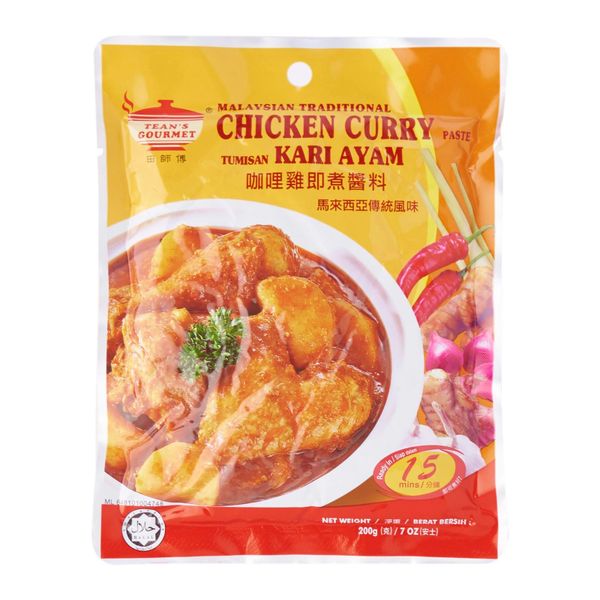 Tean's Gourmet Tumisan Kari Ayam Chicken Curry Paste 200 g