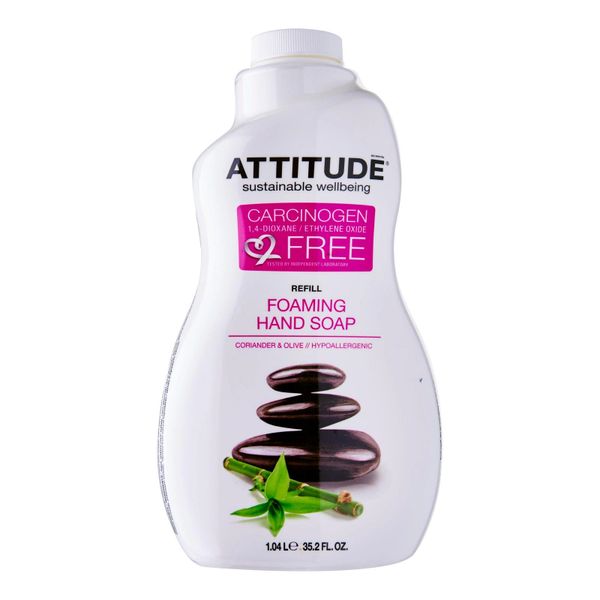 Attitude Foaming Hand Soap Refill - Coriander And Olive 1.04 L