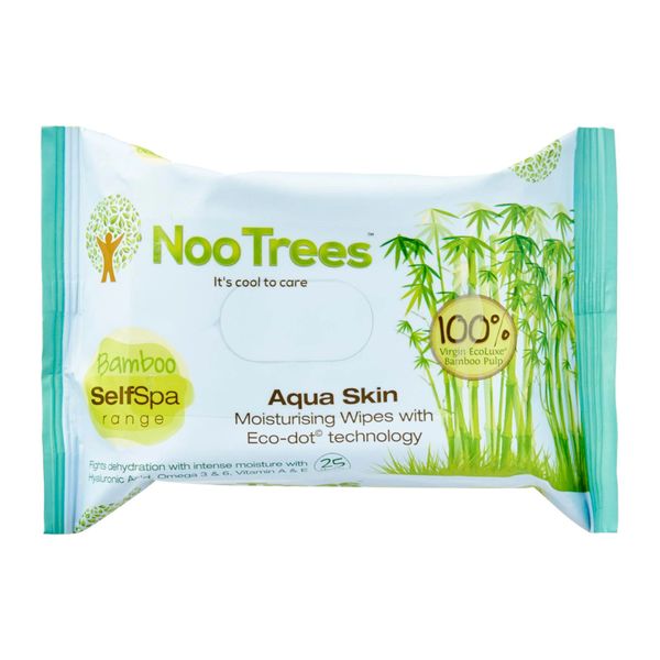 Nootrees Aqua Skin Eco-Dot Cleansing And Moisturizing Wipes 25 per pack