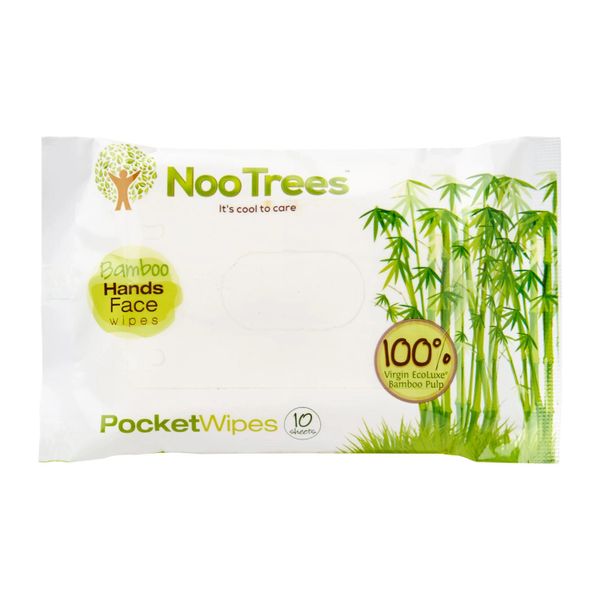 Nootrees Bamboo Pocket Pack Wet Wipes 10 per pack