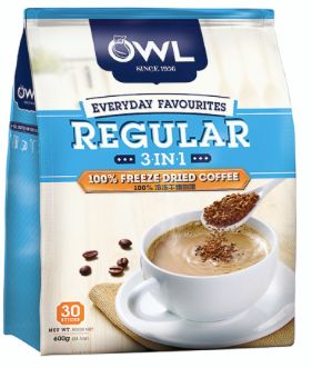 Owl 3IN1 Regular 100% Fd Coffee 30X20g