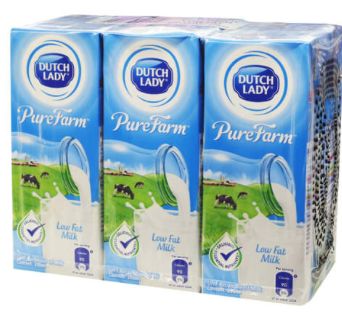 Dutch lady low fat milk