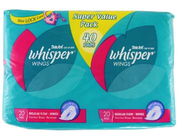 Whisper Jumbo Pack Wing 40S