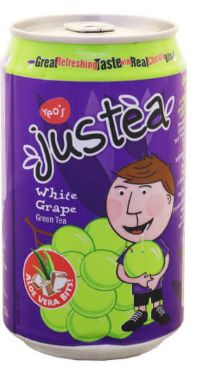Justea G/Tea+A/V+W/Grape 300ML