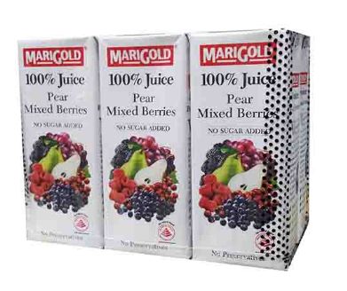 Marigold Pear & Mix Berries 6X250ML