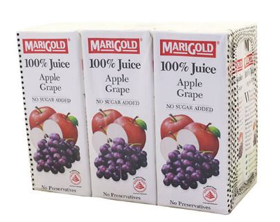 Marigold 100%APPLE Grape 6X250ML