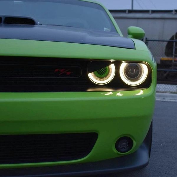 15+ Challenger Aggressive Headlight Visors 1