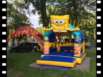 Hüpfburg "Spongebob" von Partyausstattung Strulla Ihrem Hüpfburgverleih in Thüringen.