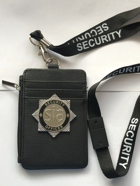 Security Officer card holder & lanyard.