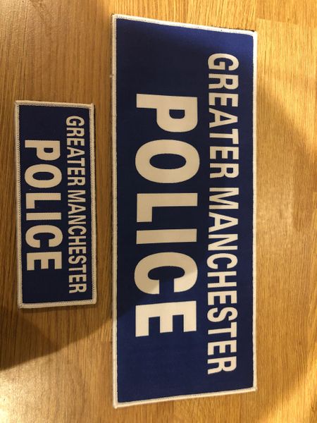 Greater Manchester Police woven patch set-Velcro backing