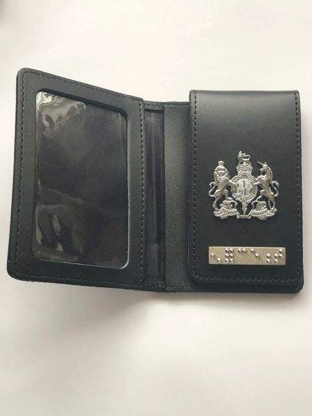 ID card wallet with HM crest and Enforcement braille bar