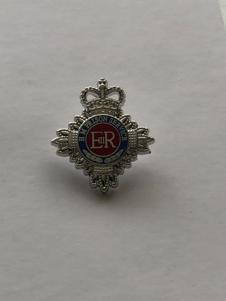 HM Prison Service 25mm pin badge-E11R version