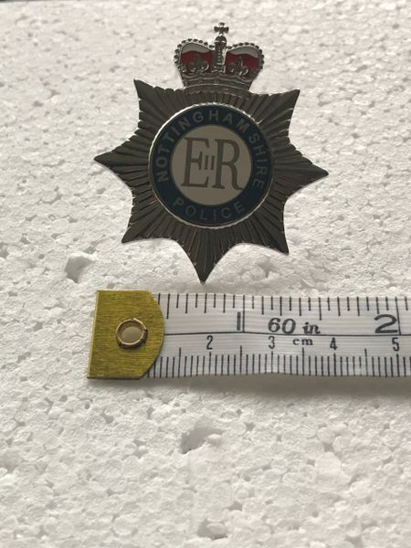 Nottinghamshire police badge. Obsolete, Queen Elizabeth design