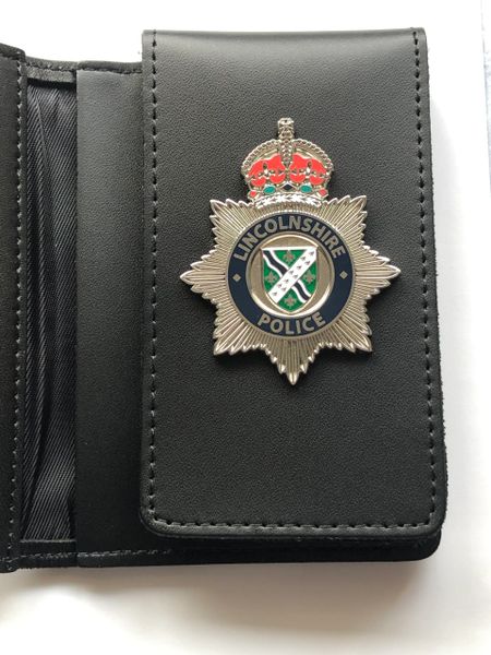 Lincolnshire Police warrant card wallet-Kings crown