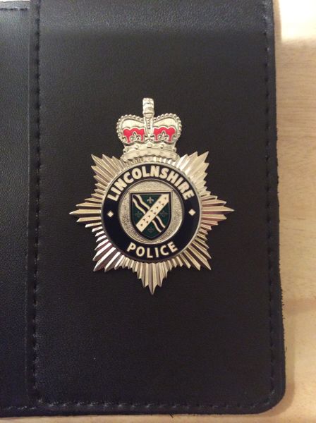 Lincolnshire Police warrant card wallet-Commemorative Queen’s Crown