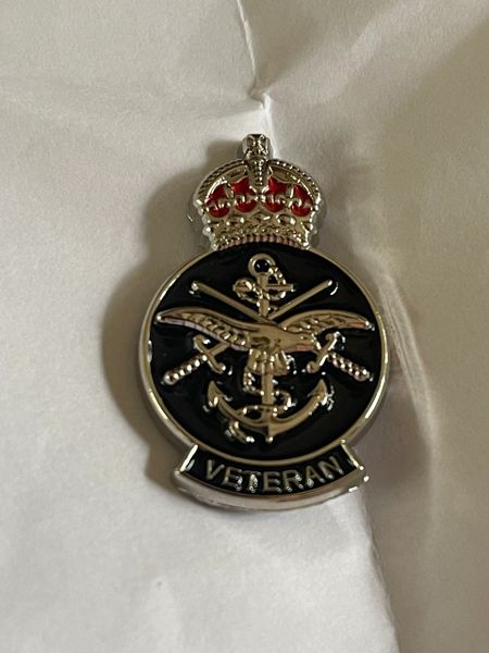 Armed Forces Veteran pin badge