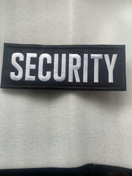 Security badge-Large ( aprox 245mm). Hook/loop backed