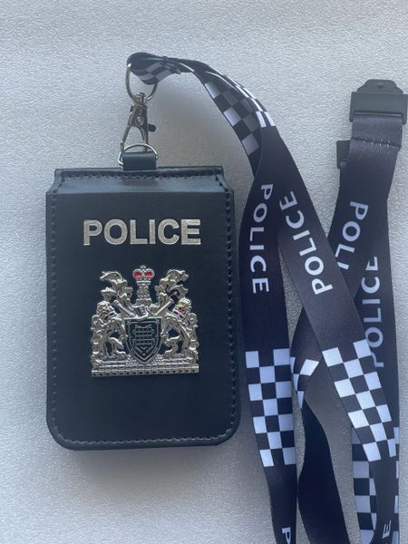 Metropolitan Police badged double cardholder & lanyard