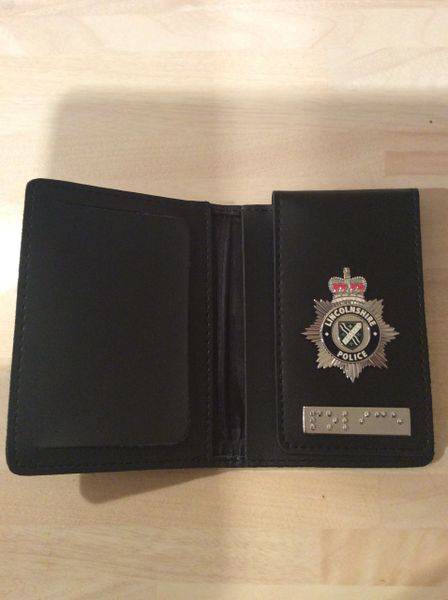 Lincolnshire Police badged warrant card wallet