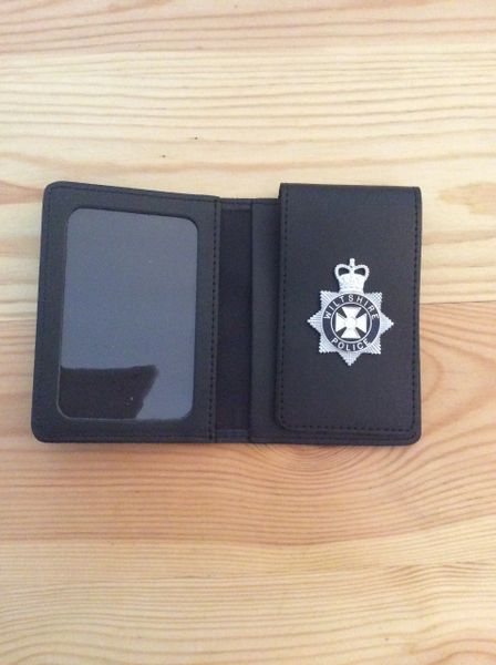 Wiltshire Police badged warrant card wallet