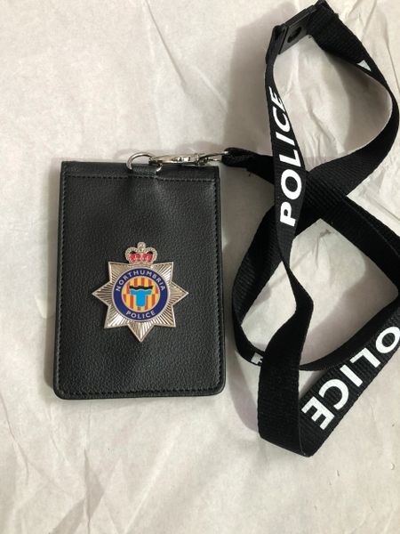 Northumbria Police neck warrant card /ID card holder