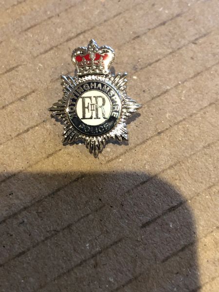 Nottinghamshire Police pin badge-E11R design